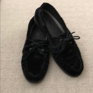 Black Velvet Sperry Topsiders